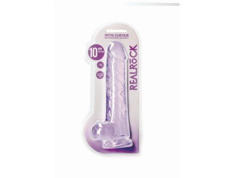 Realistic Dildo with Balls - 10""""/ 25,4 cm