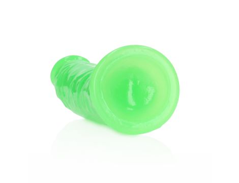 Slim Realistic Dildo with Suction Cup - Glow in the Dark - 6'' / 15,5 cm - 6