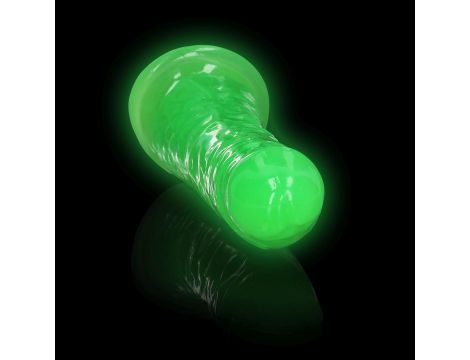 Slim Realistic Dildo with Suction Cup - Glow in the Dark - 6'' / 15,5 cm - 7