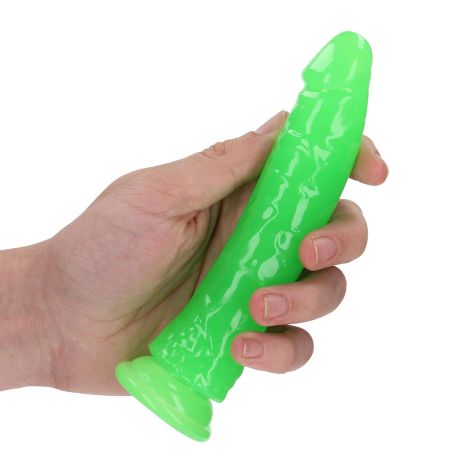 Slim Realistic Dildo with Suction Cup - Glow in the Dark - 6'' / 15,5 cm - 3