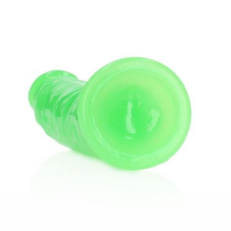 Slim Realistic Dildo with Suction Cup - Glow in the Dark - 6'' / 15,5 cm - 6