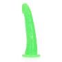 Slim Realistic Dildo with Suction Cup - Glow in the Dark - 6'' / 15,5 cm - 2