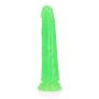 Slim Realistic Dildo with Suction Cup - Glow in the Dark - 6'' / 15,5 cm - 6