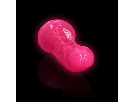 Slim Realistic Dildo with Suction Cup - Glow in the Dark - 6'' / 15,5 cm - 7