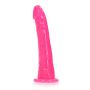 Slim Realistic Dildo with Suction Cup - Glow in the Dark - 6'' / 15,5 cm - 2