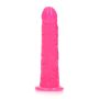 Slim Realistic Dildo with Suction Cup - Glow in the Dark - 6'' / 15,5 cm - 6