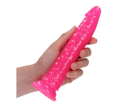 Slim Realistic Dildo with Suction Cup - Glow in the Dark - 7'' / 18 cm - 3