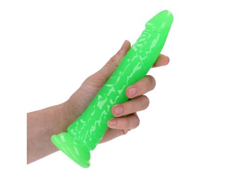 Slim Realistic Dildo with Suction Cup - Glow in the Dark - 8'' / 20 cm - 5