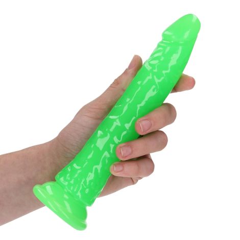 Slim Realistic Dildo with Suction Cup - Glow in the Dark - 8'' / 20 cm - 5