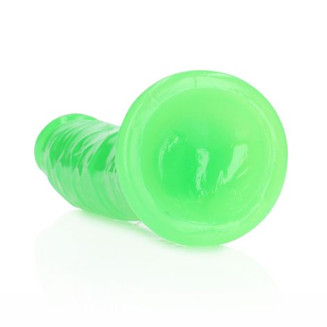 Slim Realistic Dildo with Suction Cup - Glow in the Dark - 8'' / 20 cm - 6