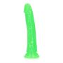 Slim Realistic Dildo with Suction Cup - Glow in the Dark - 8'' / 20 cm - 2