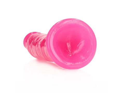 Slim Realistic Dildo with Suction Cup - Glow in the Dark - 8'' / 20 cm - 4