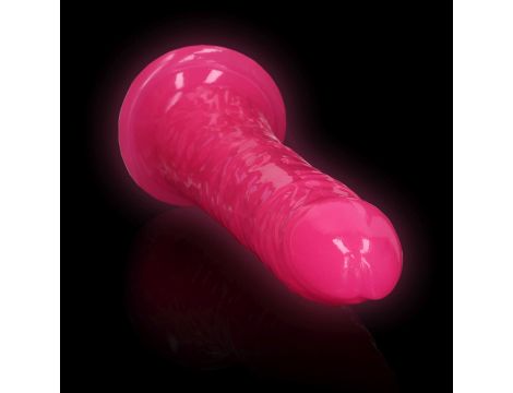 Slim Realistic Dildo with Suction Cup - Glow in the Dark - 8'' / 20 cm - 5