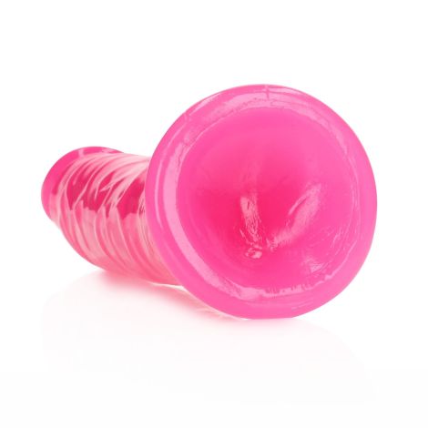 Slim Realistic Dildo with Suction Cup - Glow in the Dark - 8'' / 20 cm - 4