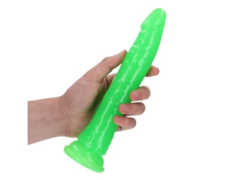 Slim Realistic Dildo with Suction Cup - Glow in the Dark - 9'' / 22,5 cm - 5