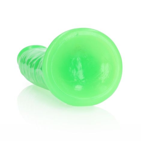 Slim Realistic Dildo with Suction Cup - Glow in the Dark - 9'' / 22,5 cm - 6