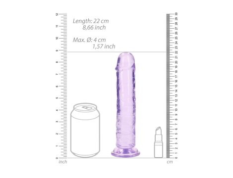 Straight Realistic Dildo with Suction Cup - 8'' / 20 - 6