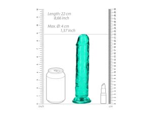 Straight Realistic Dildo with Suction Cup - 8'' / 20 - image 2