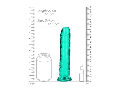 Straight Realistic Dildo with Suction Cup - 8'' / 20 - 2