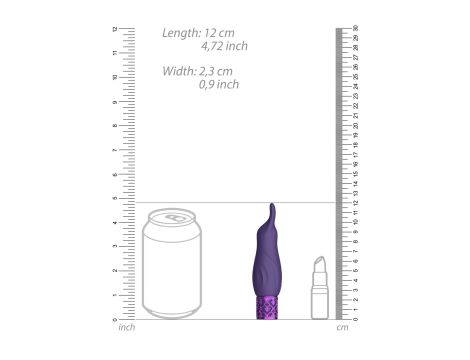 Sparkle - Rechargeable Silicone Bullet - Purple - 5