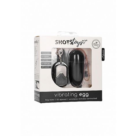 10 Speed Remote Vibrating Egg - Big - Black - 2