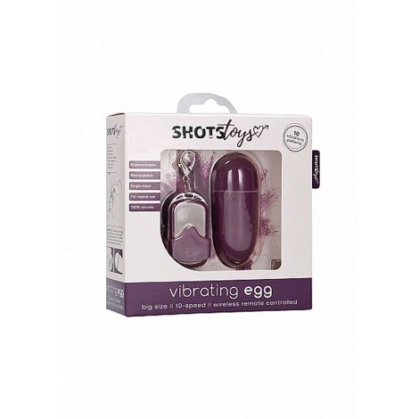 10 Speed Remote Vibrating Egg - Big - Purple - 2