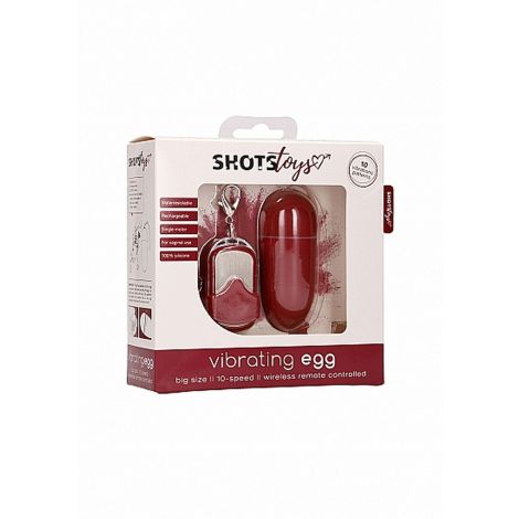 10 Speed Remote Vibrating Egg - Big - Red - 2