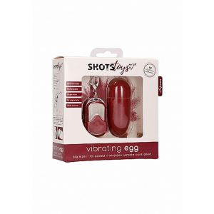 10 Speed Remote Vibrating Egg - Big - Red - image 2