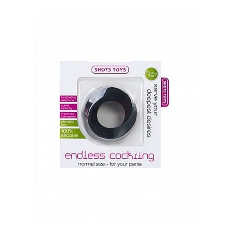 Endless Cockring - Regular - Black - 2