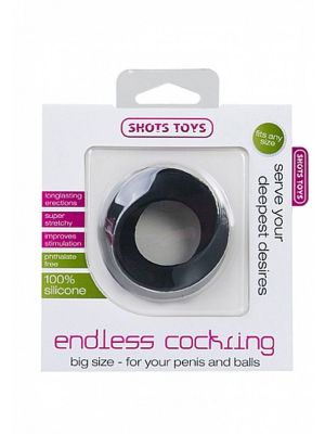 Endless Cockring - Big - Black - image 2