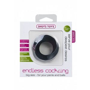 Endless Cockring - Big - Black - image 2