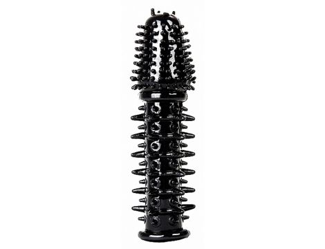 Thrilling Silicone Penis Extension - Black