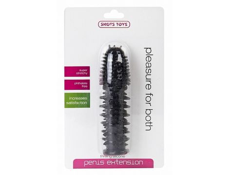 Thrilling Silicone Penis Extension - Black - 2