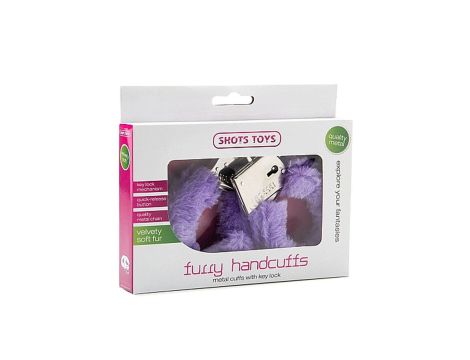 Furry Handcuffs - Purple - 2