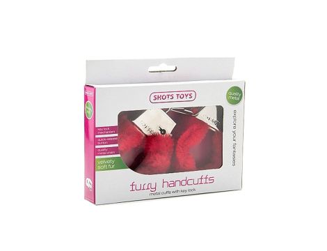 Furry Handcuffs - Red - 2