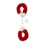 Furry Handcuffs - Red - 2