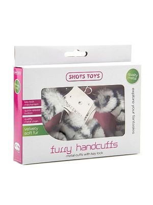 Furry Handcuffs - Zebra - image 2