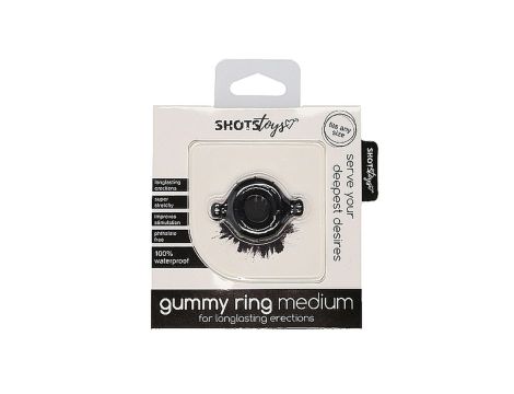 Gummy Ring - Medium - Black - 2