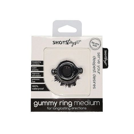 Gummy Ring - Medium - Black - 2