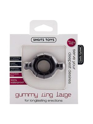 Gummy Ring - Large - Black - image 2