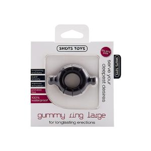 Gummy Ring - Large - Black - image 2