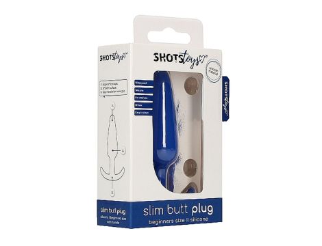 Slim Butt Plug - Blue - 2