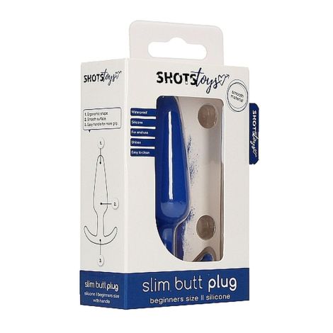 Slim Butt Plug - Blue - 2