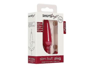 Slim Butt Plug - Red - image 2