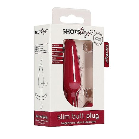 Slim Butt Plug - Red - 2