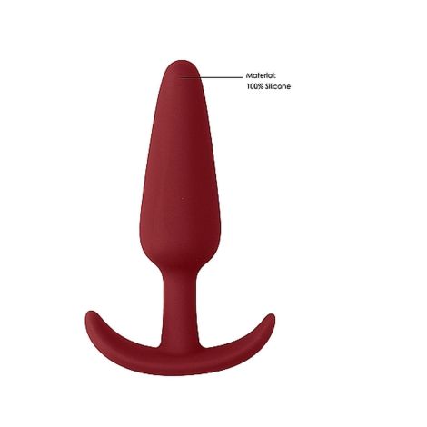 Slim Butt Plug - Red - 5