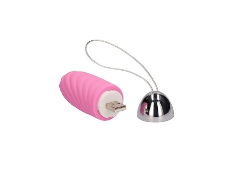 Ethan - Rechargeable Remote Control Vibrating Egg - Pink - 5