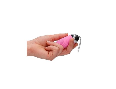 Ethan - Rechargeable Remote Control Vibrating Egg - Pink - 7