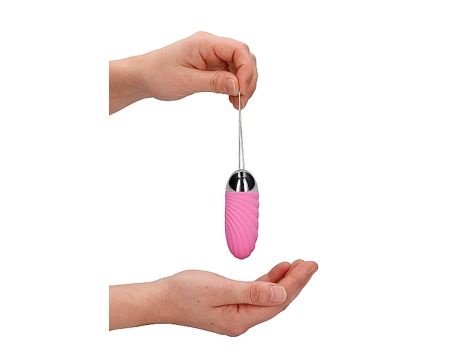 Ethan - Rechargeable Remote Control Vibrating Egg - Pink - 8