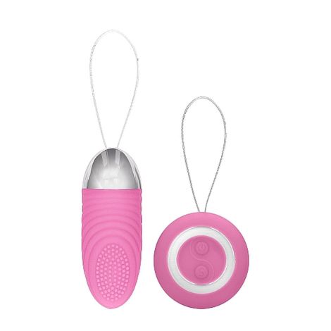 Ethan - Rechargeable Remote Control Vibrating Egg - Pink